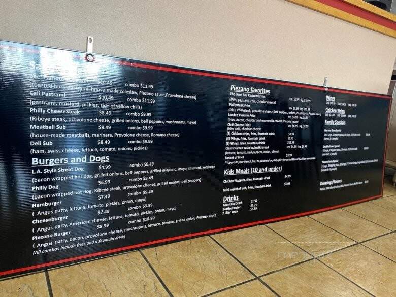 Piezanos Pizza and More - Las Vegas, NV menu_pic