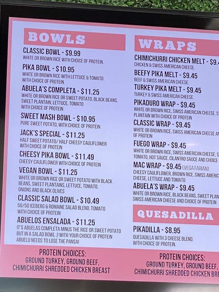 Pikadiyo - Coral Gables, FL menu_pic