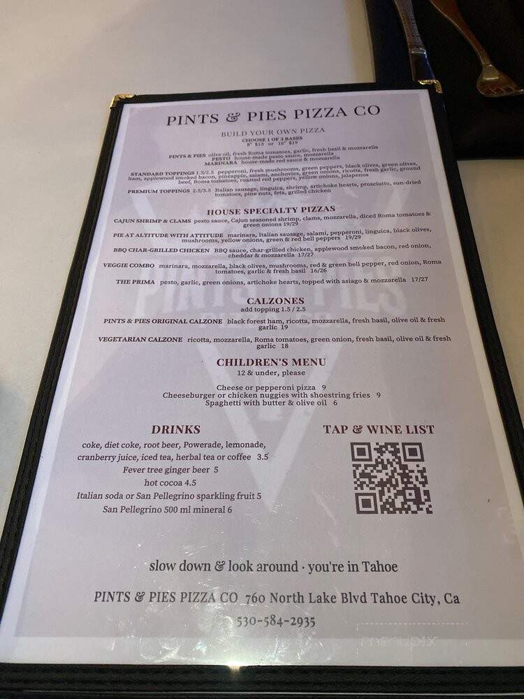 Pints & Pies Pizza Co. Restaurant and Bar - Tahoe City, CA