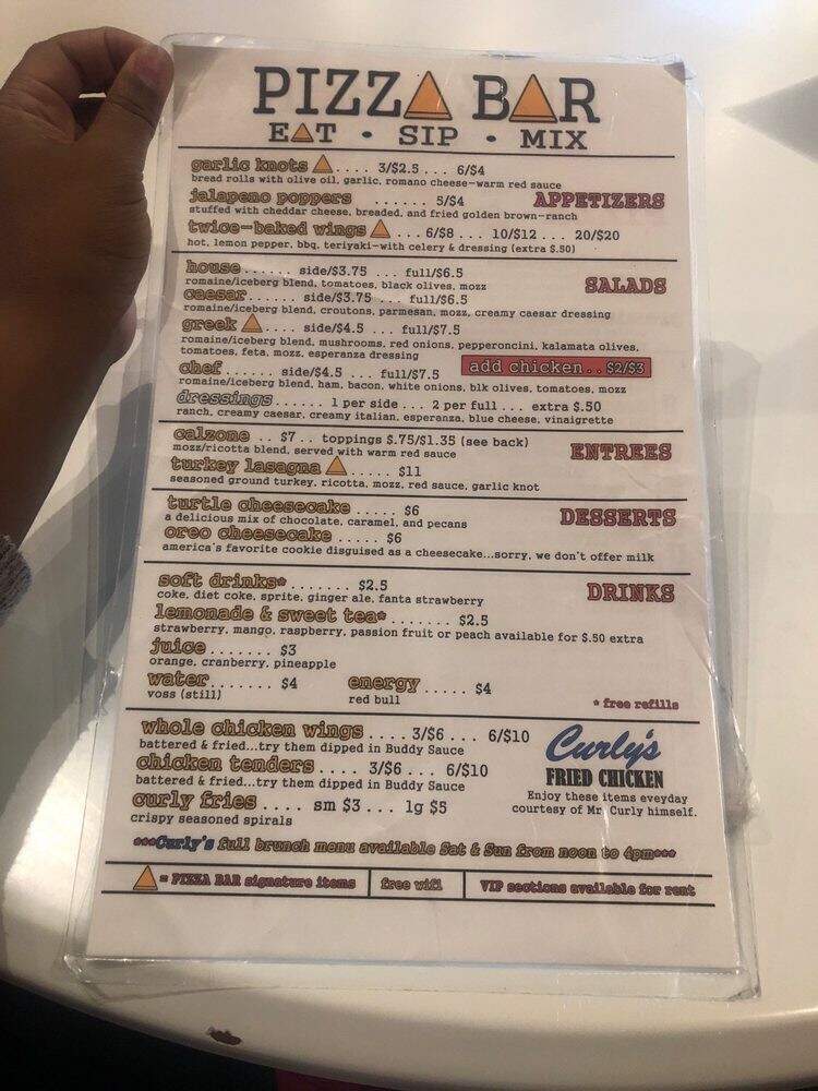 Pizza Bar - Lithonia, GA menu_pic