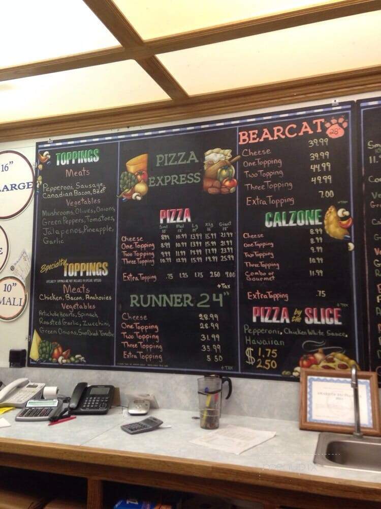 Pizza Express - Paso Robles, CA menu_pic