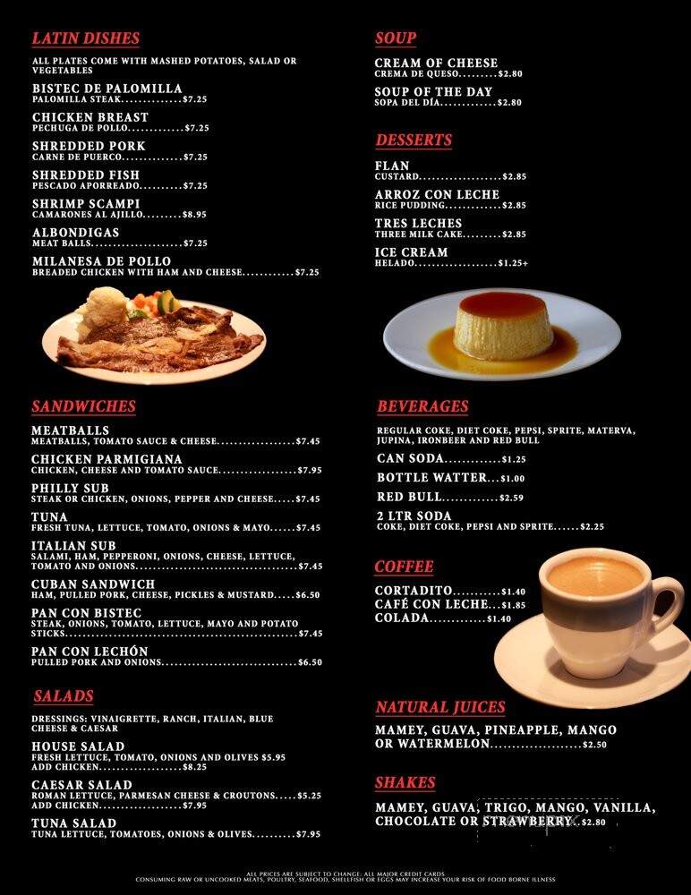 Pizza Napoli - Miami, FL menu_pic