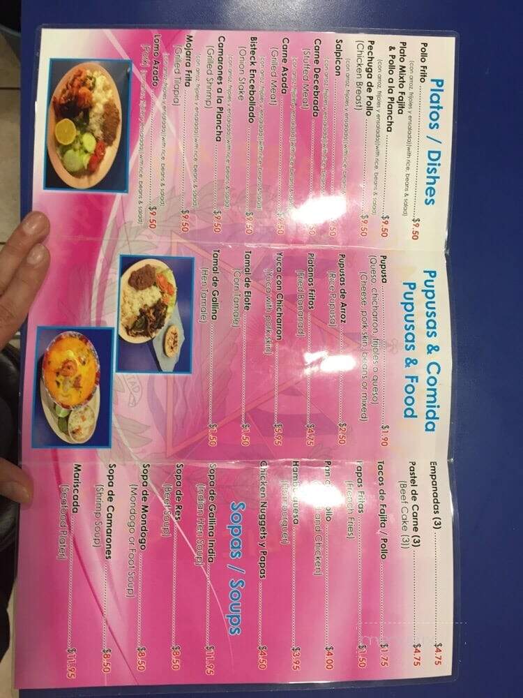 La Playa El Cuco - Houston, TX menu_pic