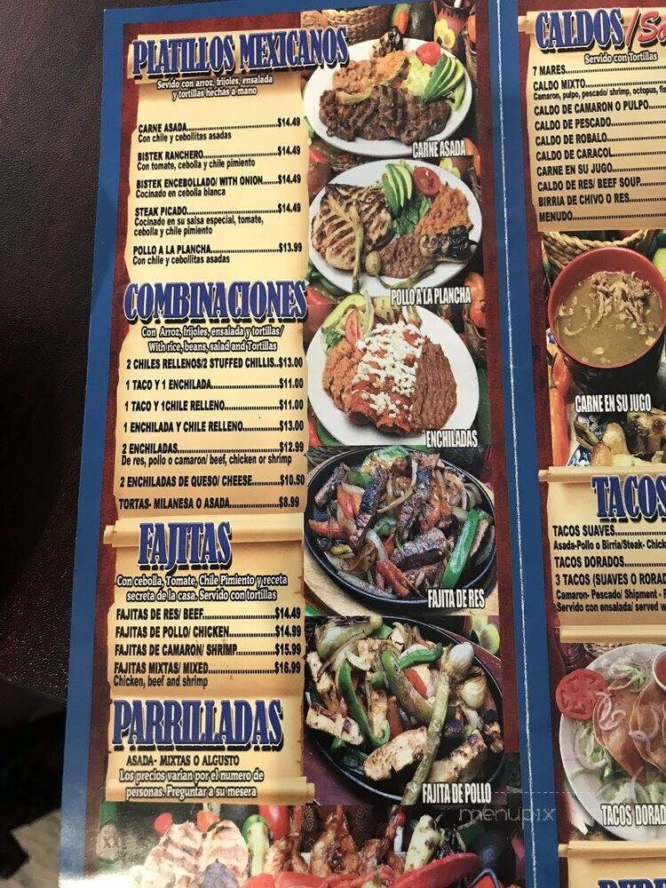 Playas De Nayarit - El Monte, CA menu_pic