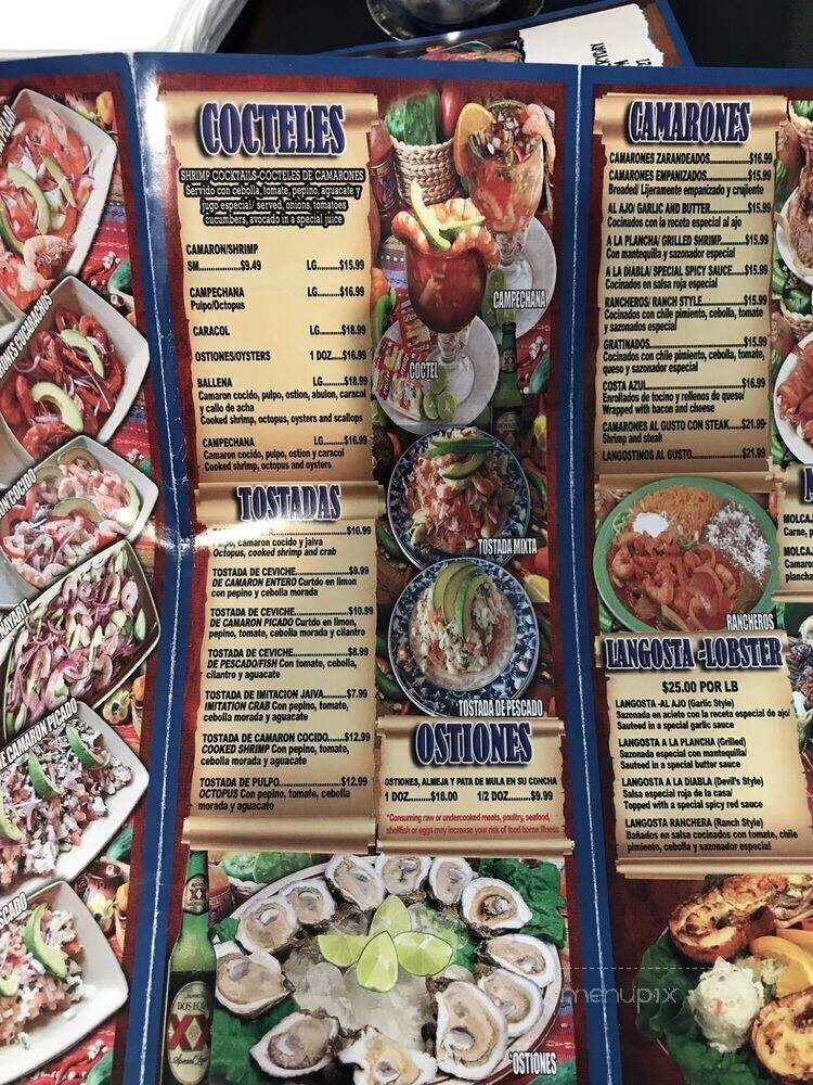 Playas De Nayarit - El Monte, CA menu_pic