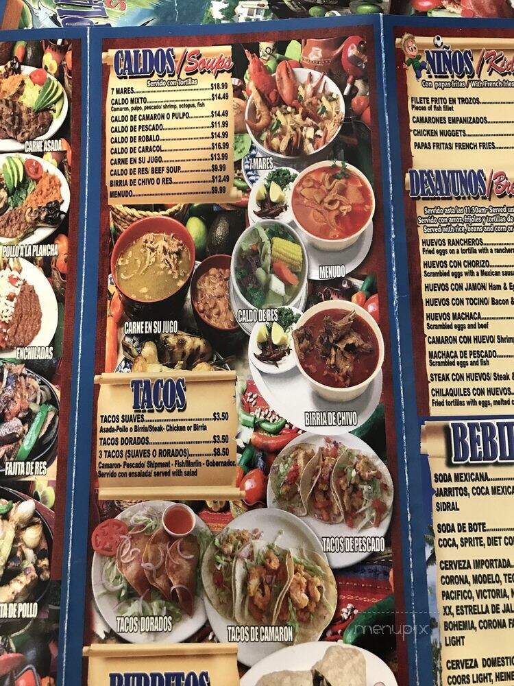 Playas De Nayarit - El Monte, CA menu_pic