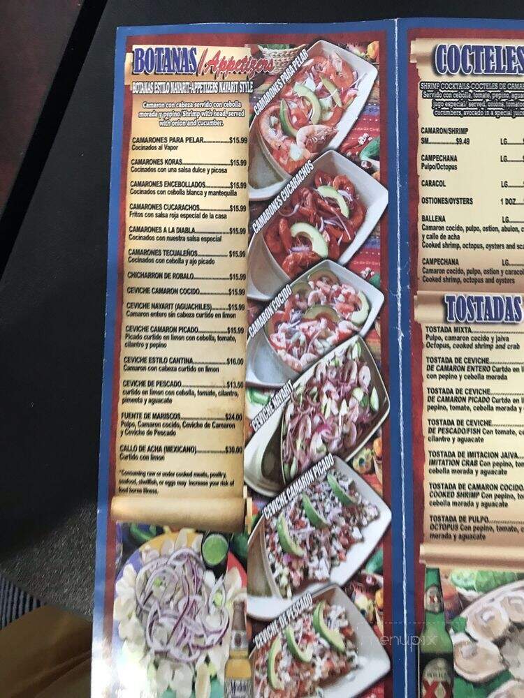 Playas De Nayarit - El Monte, CA menu_pic