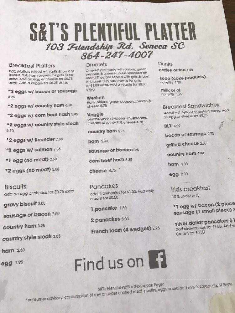 Plentiful Platter - Seneca, SC menu_pic