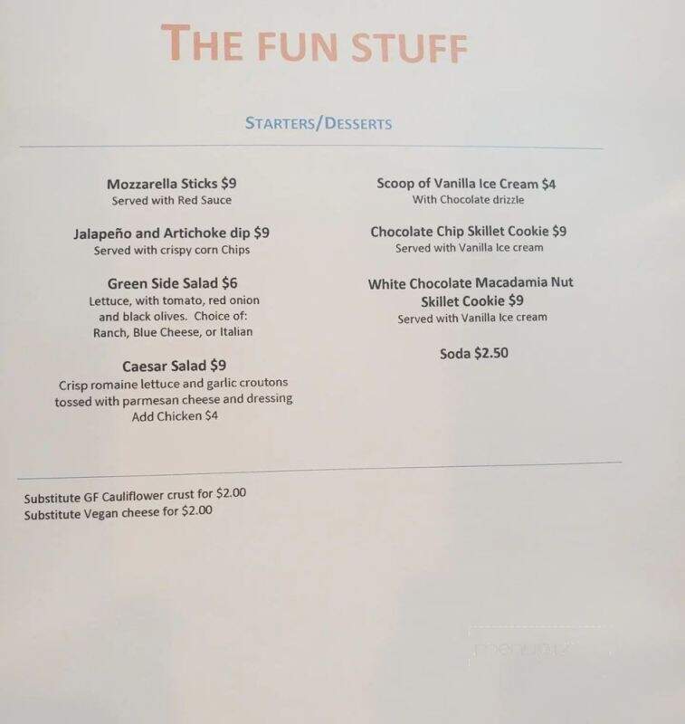 Podunk Pizza - La Center, WA menu_pic