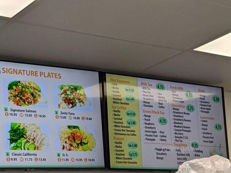 Poke and Tea Factory - Anaheim, CA menu_pic