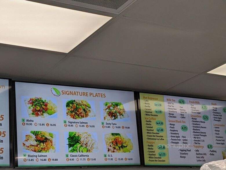 Poke and Tea Factory - Anaheim, CA menu_pic