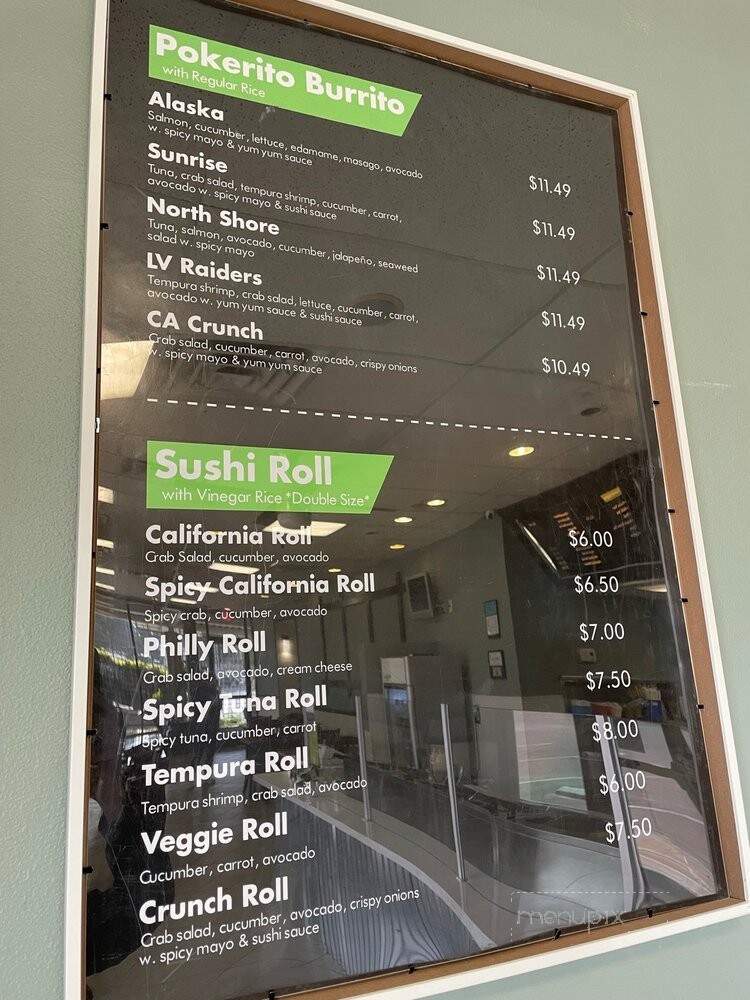 Pokerito - Tulare, CA menu_pic