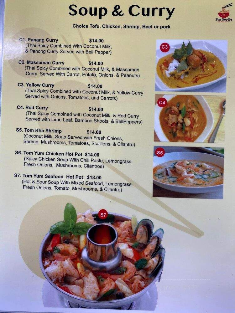 Pon Noodle - Hemet, CA menu_pic