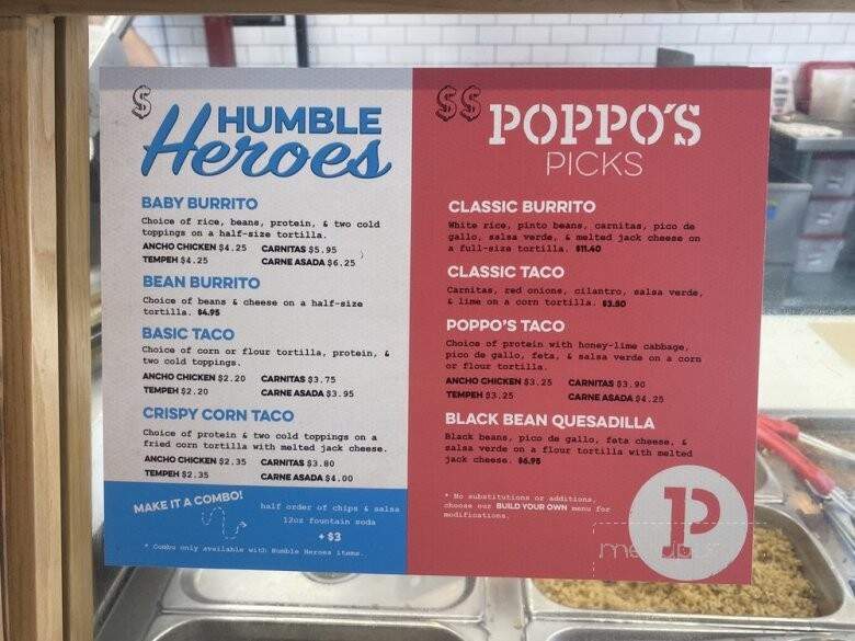 Poppo's Taqueria - St. Petersburg, FL menu_pic