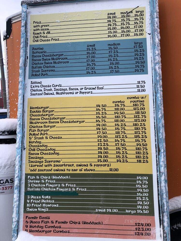 Potato Heads - Niagara Falls, ON menu_pic
