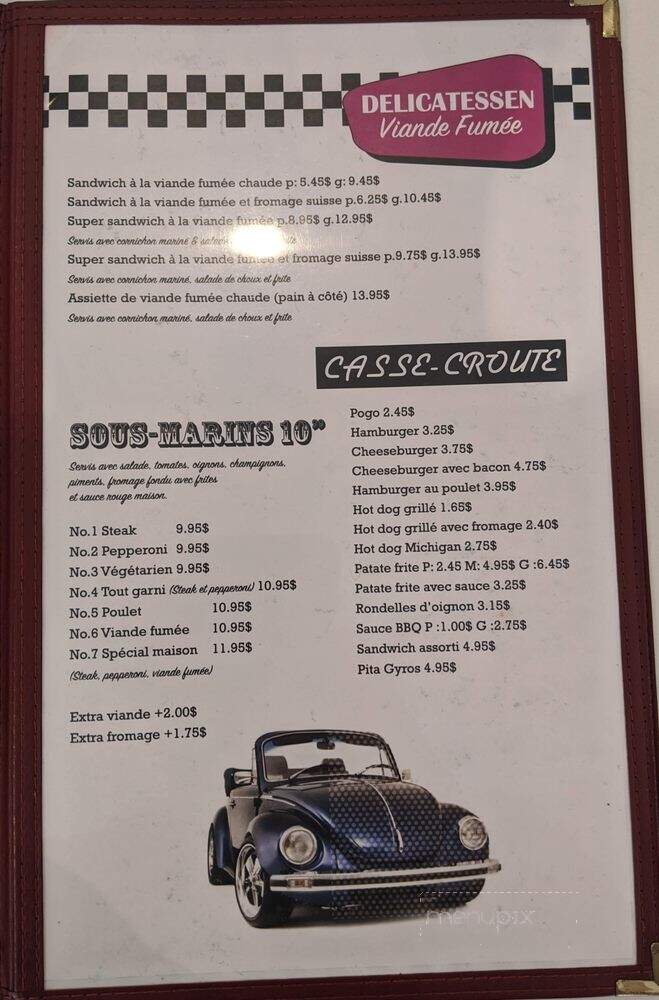 Laurier Deli - Montreal, QC menu_pic