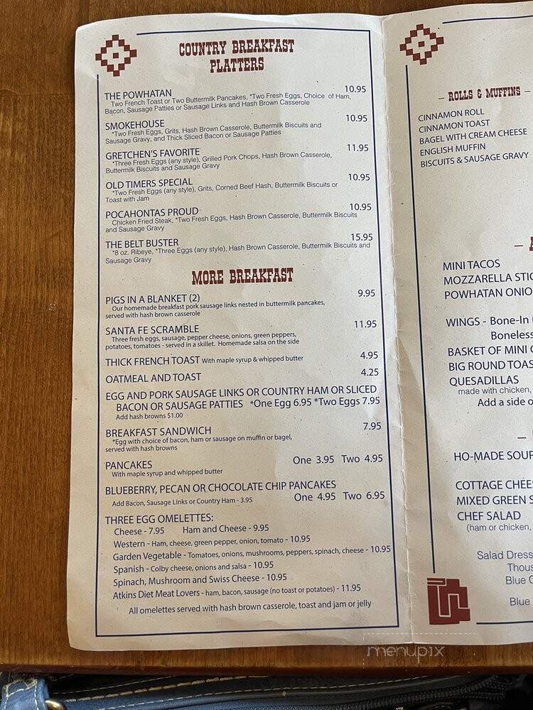 Powhaten Restaurant - Pocahontas, IL menu_pic
