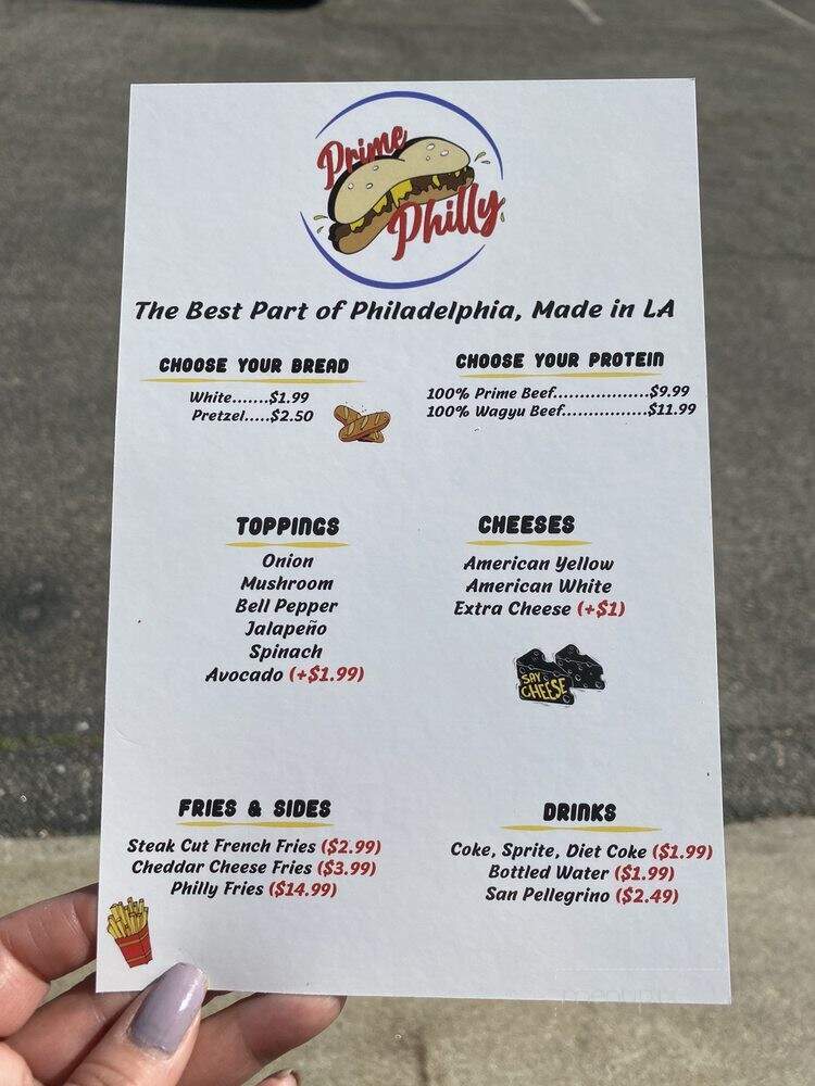 Prime Burger LA - Los Angeles, CA menu_pic