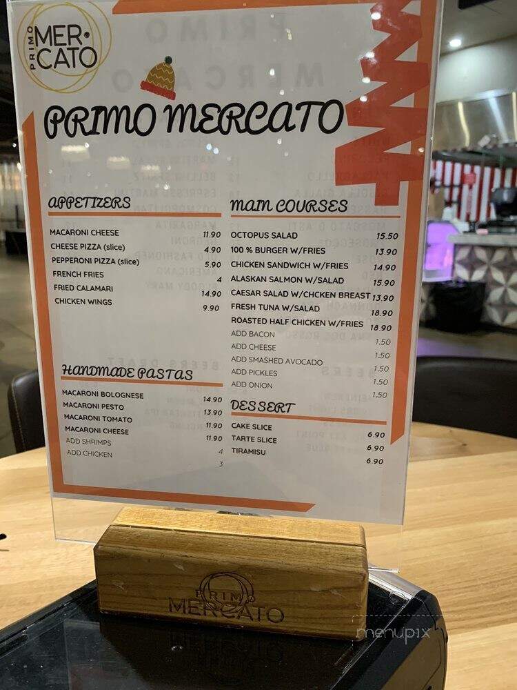 Primo Mercato - Millburn, NJ menu_pic
