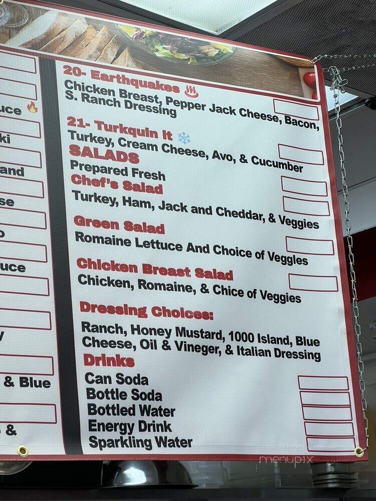 Primo's Deli - San Jose, CA menu_pic