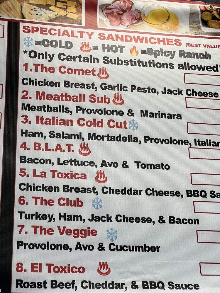 Primo's Deli - San Jose, CA menu_pic