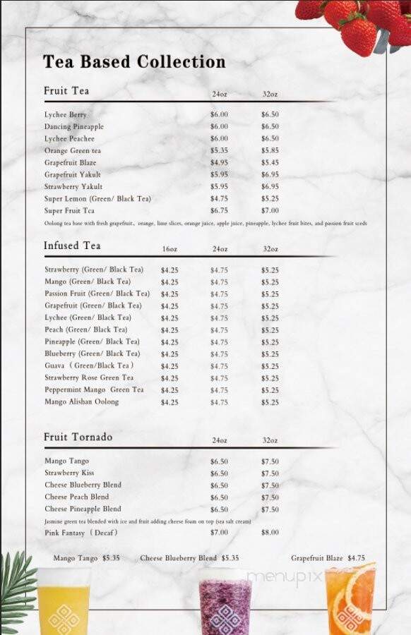 Prolece Tea - Pasadena, CA menu_pic