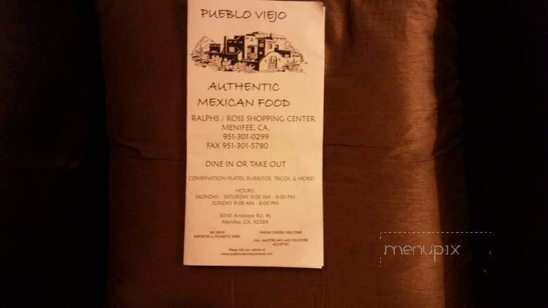 Pueblo Viejo Mexican Food - Menifee, CA