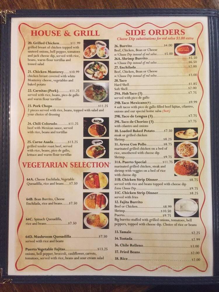 Pericos Mexican Restaurant - Purvis, MS menu_pic