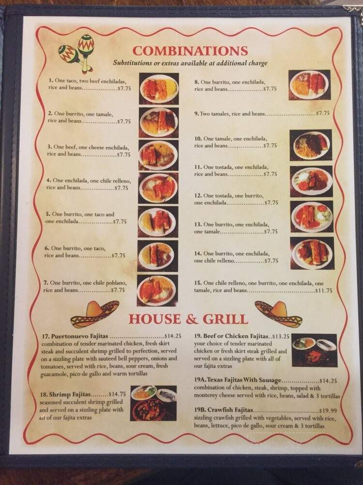 Pericos Mexican Restaurant - Purvis, MS menu_pic