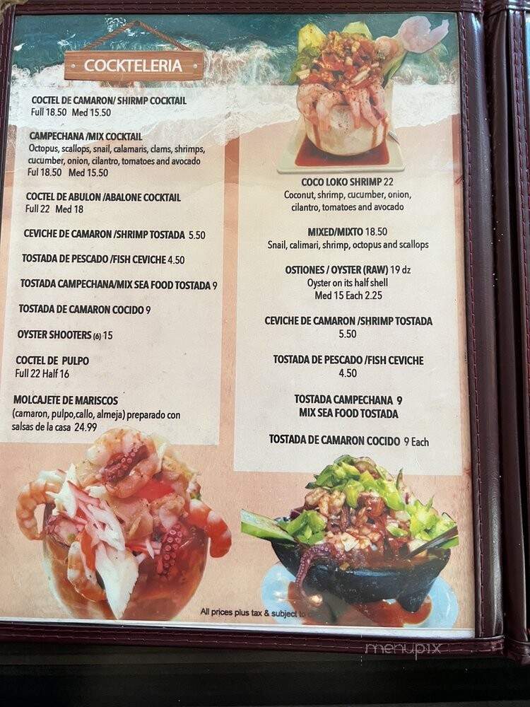 Puerto Nuevo Patio & Grill - El Centro, CA menu_pic