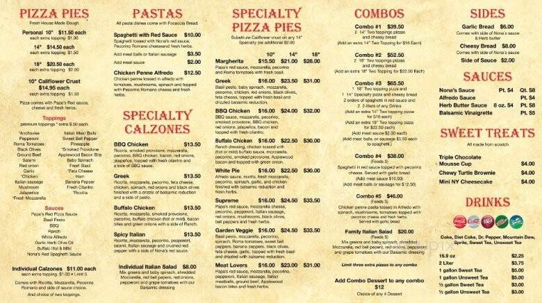 Puleo's Pizzeria - Knoxville, TN menu_pic