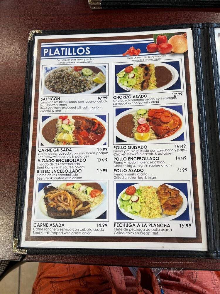 Pupuseria Comalapa - Bell Gardens, CA menu_pic