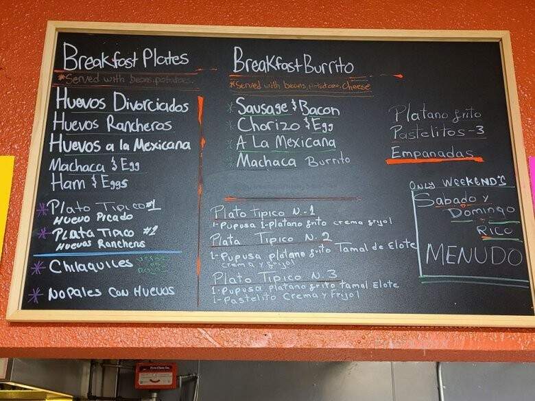 Pupuseria La Familiar - Sacramento, CA menu_pic
