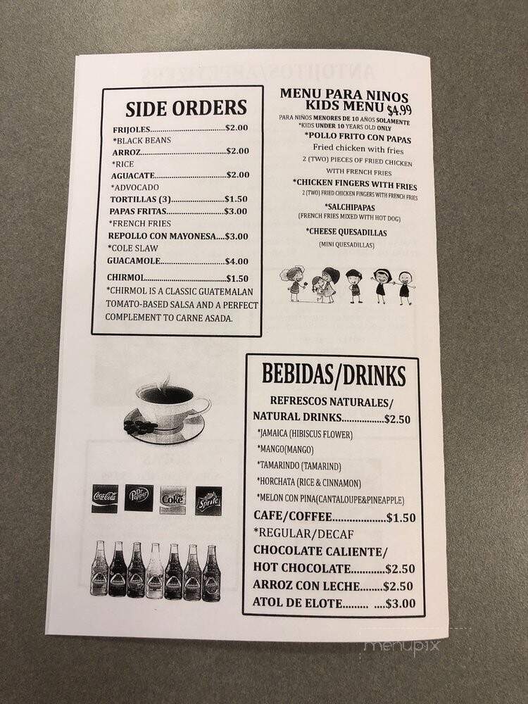 Pupuseria Marelyn - Chattanooga, TN menu_pic