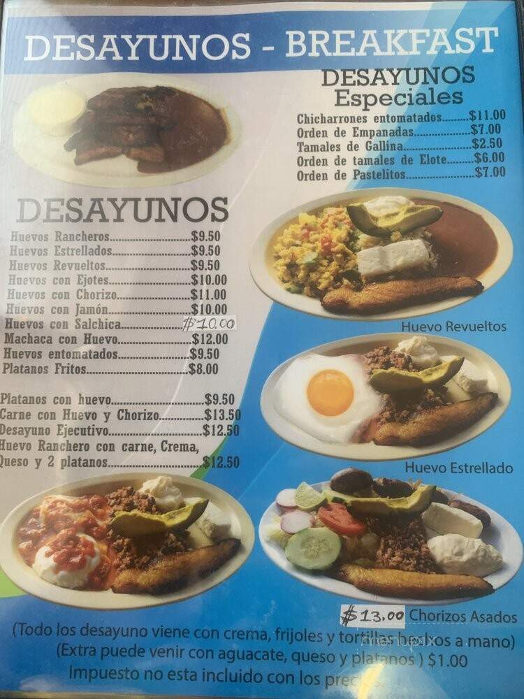 Pupuseria Y Restaurante - Los Angeles, CA menu_pic