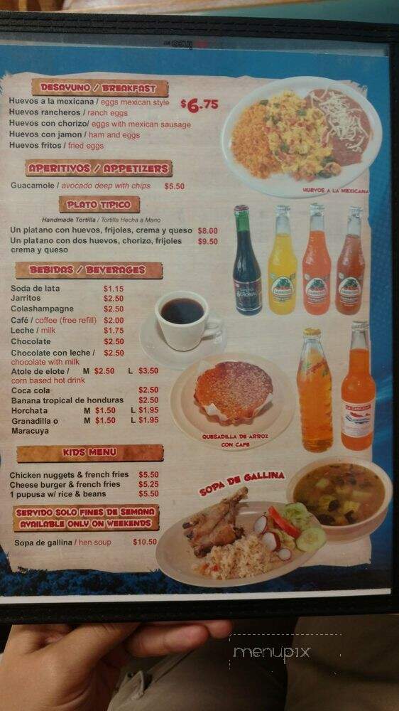 Pupuseria y Rest El Salvadoreno - Mount Prospect, IL menu_pic