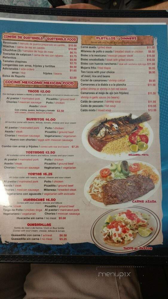 Pupuseria y Rest El Salvadoreno - Mount Prospect, IL menu_pic
