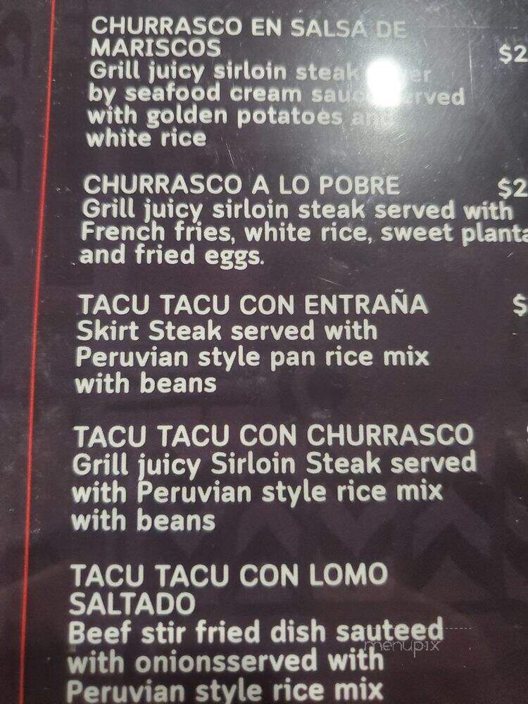 Qosqo Inka Restaurant - White Plains, NY menu_pic