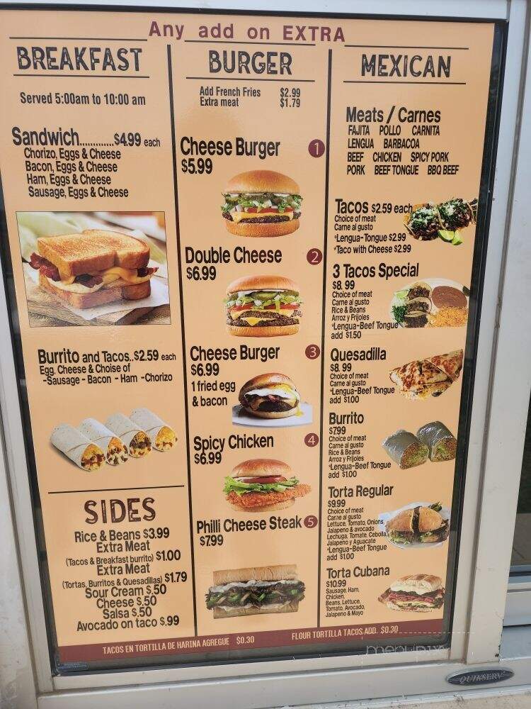 Quick Fill Street Tacos - Grapevine, TX menu_pic