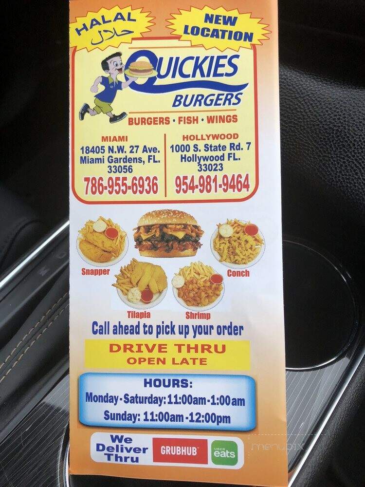 Quickies Burgers And Wings - Miami Gardens, FL menu_pic