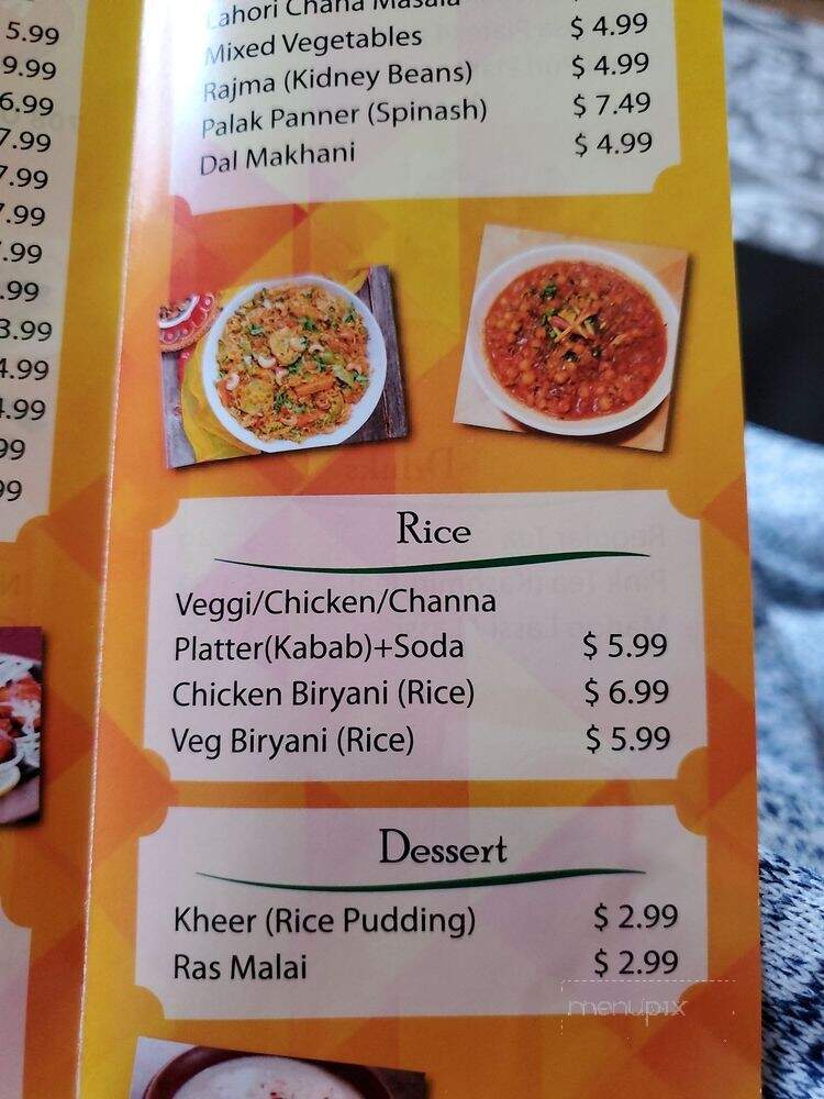 Raavi Naan Kabab and Halal Meat - Middlesex, NJ menu_pic
