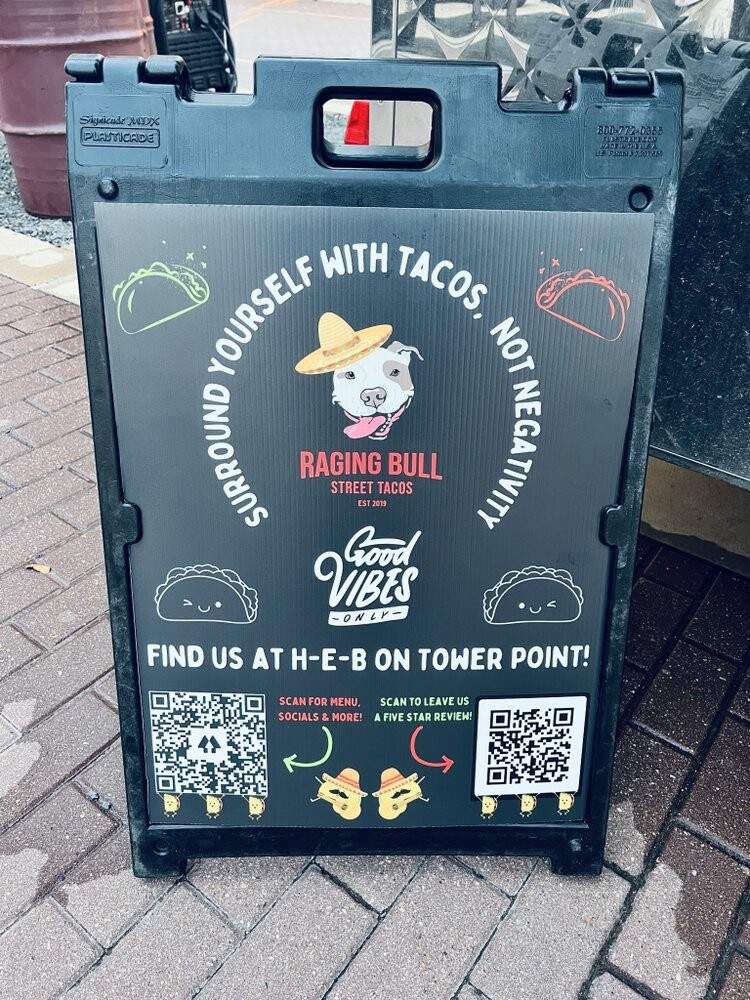 Raging Bull Street Tacos - College Station, TX menu_pic