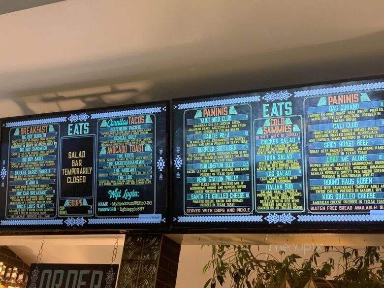 RailYard Coffee Haus & Eatery - Cheyenne, WY menu_pic