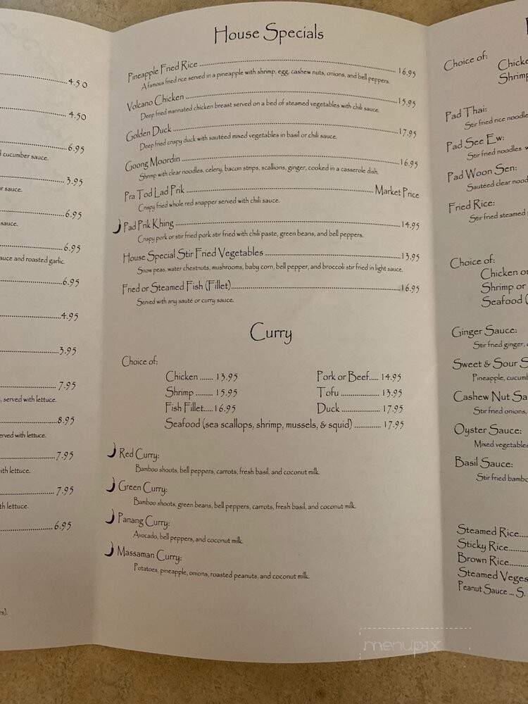Rakong Thai - Covington, LA menu_pic
