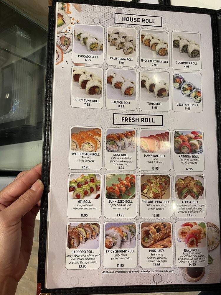 Raku Sushi & Teriyaki - Santa Ana, CA menu_pic