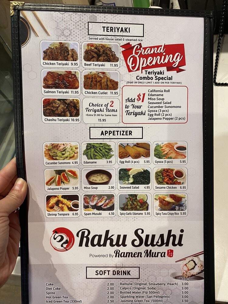 Raku Sushi & Teriyaki - Santa Ana, CA menu_pic