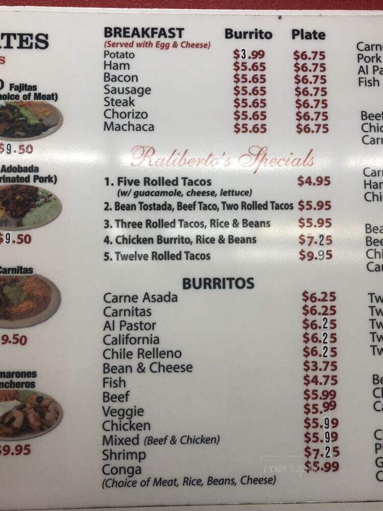 Raliberto's Taco Shop - Redding, CA