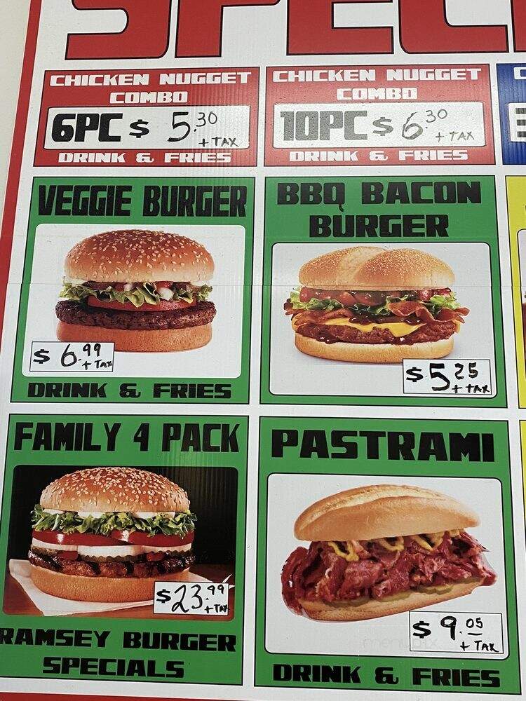 Ramsey Burger - Beaumont, CA menu_pic