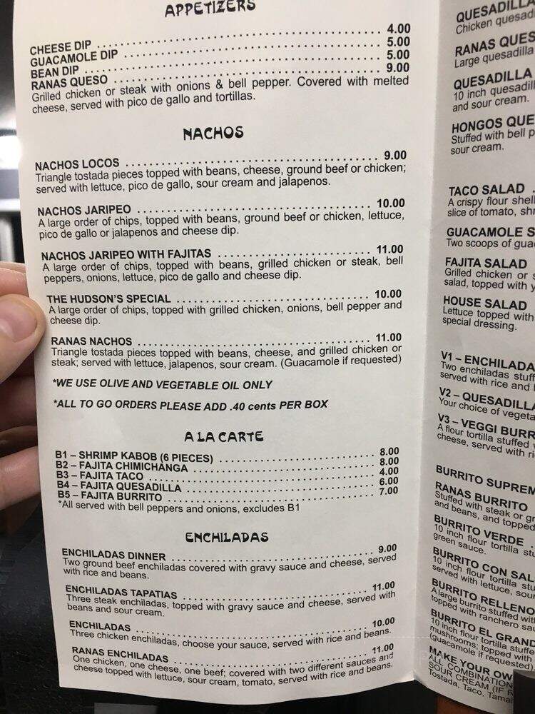 Ramas Mexican Restaurant - Lincoln, AL menu_pic