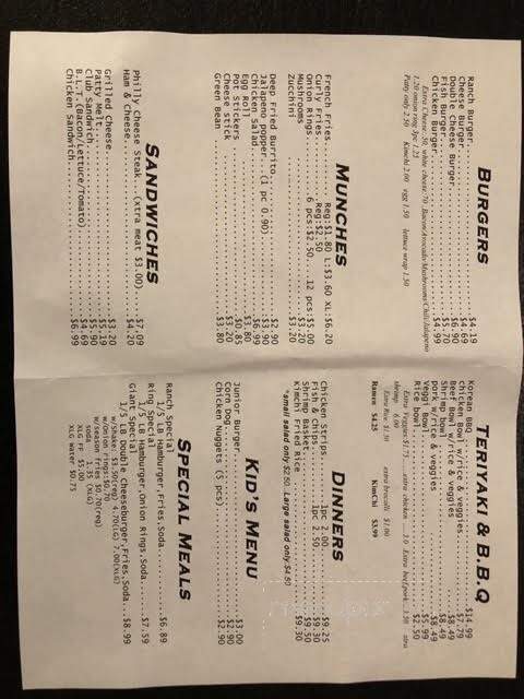 Ranch Burger - Turlock, CA menu_pic